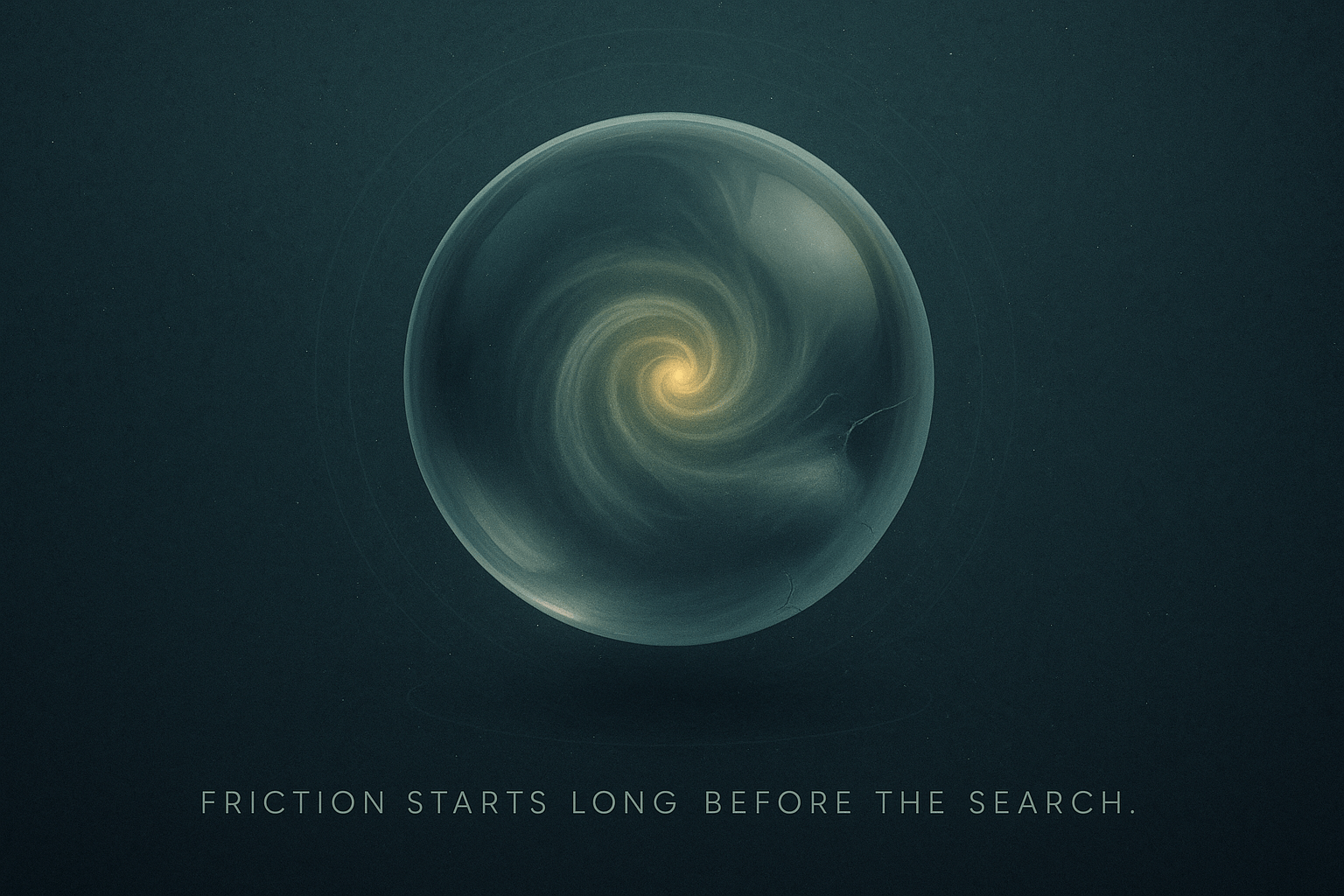 Conceptual image of a cracked floating concrete slab symbolizing outdated digital foundations in podiatry marketing.